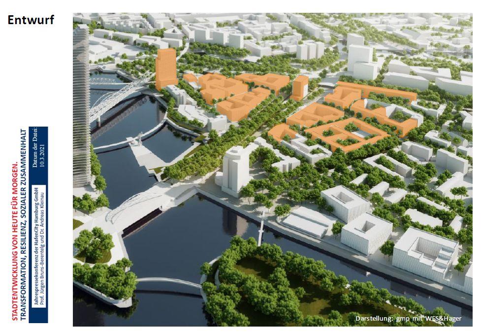 Neubau-Planung, Foto: HafenCity GmbH